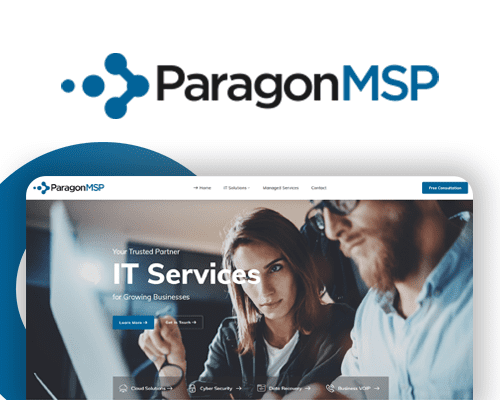 Paragon MSP website design